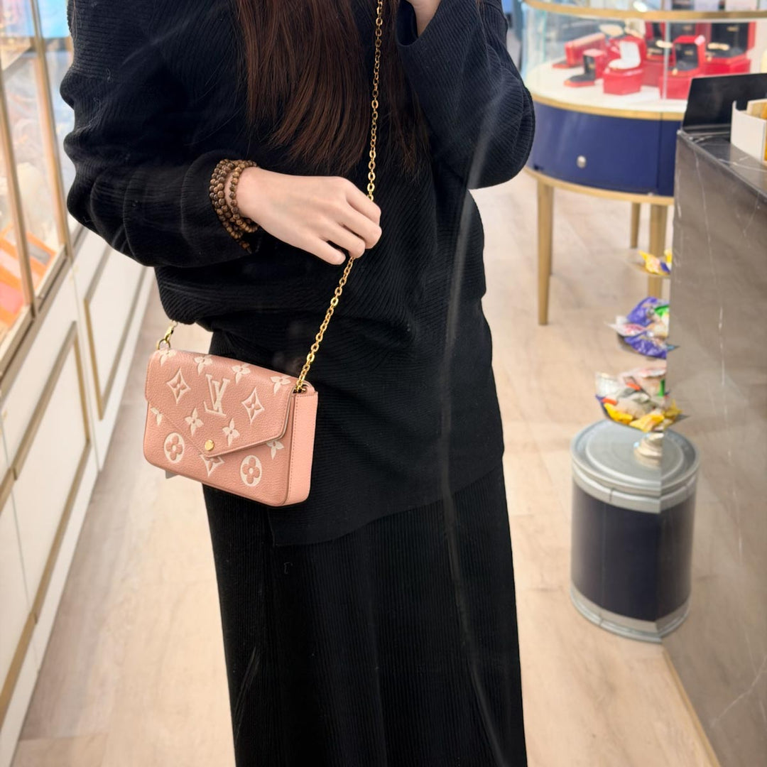 Louis Vuitton Pink Félicie Pochette Bag