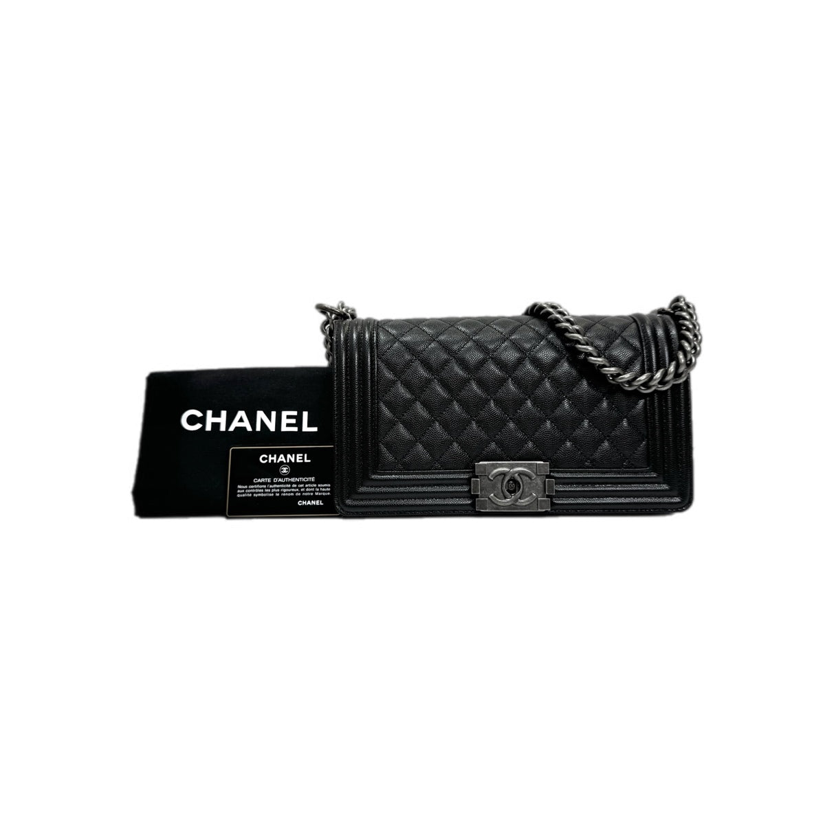 Chanel Leboy  Medium Black Caviar