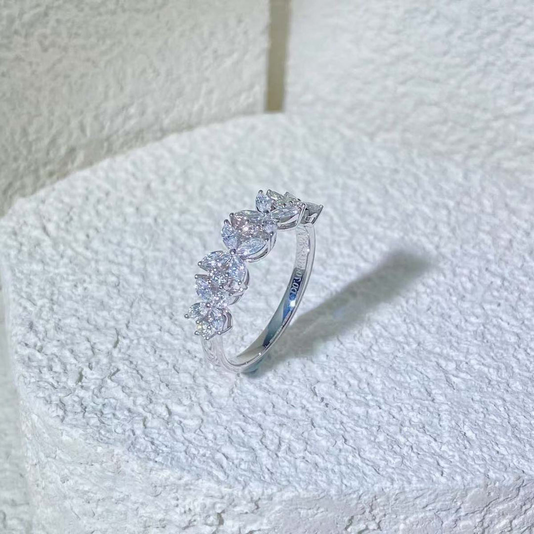 White Diamond Eternity Ring D0.70ct 18K F-G VS