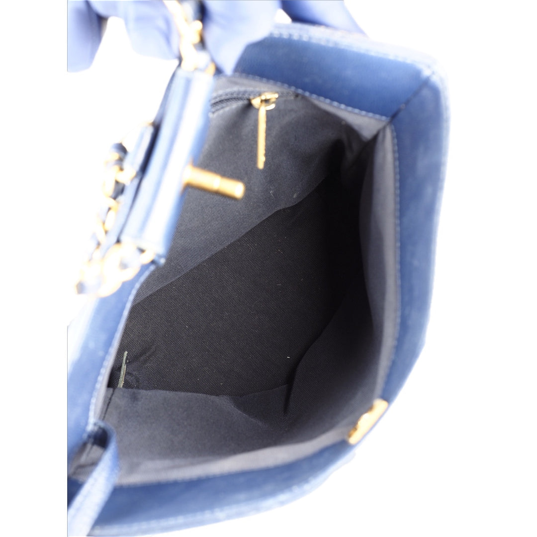 Chanel Blue Handle Backpack Bag
