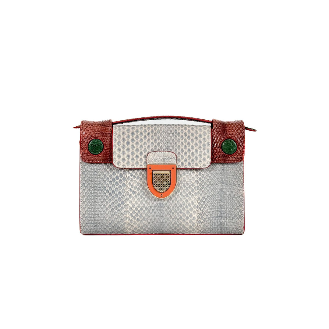 Dior Multicolor Watersnake Leather Diorever Bag