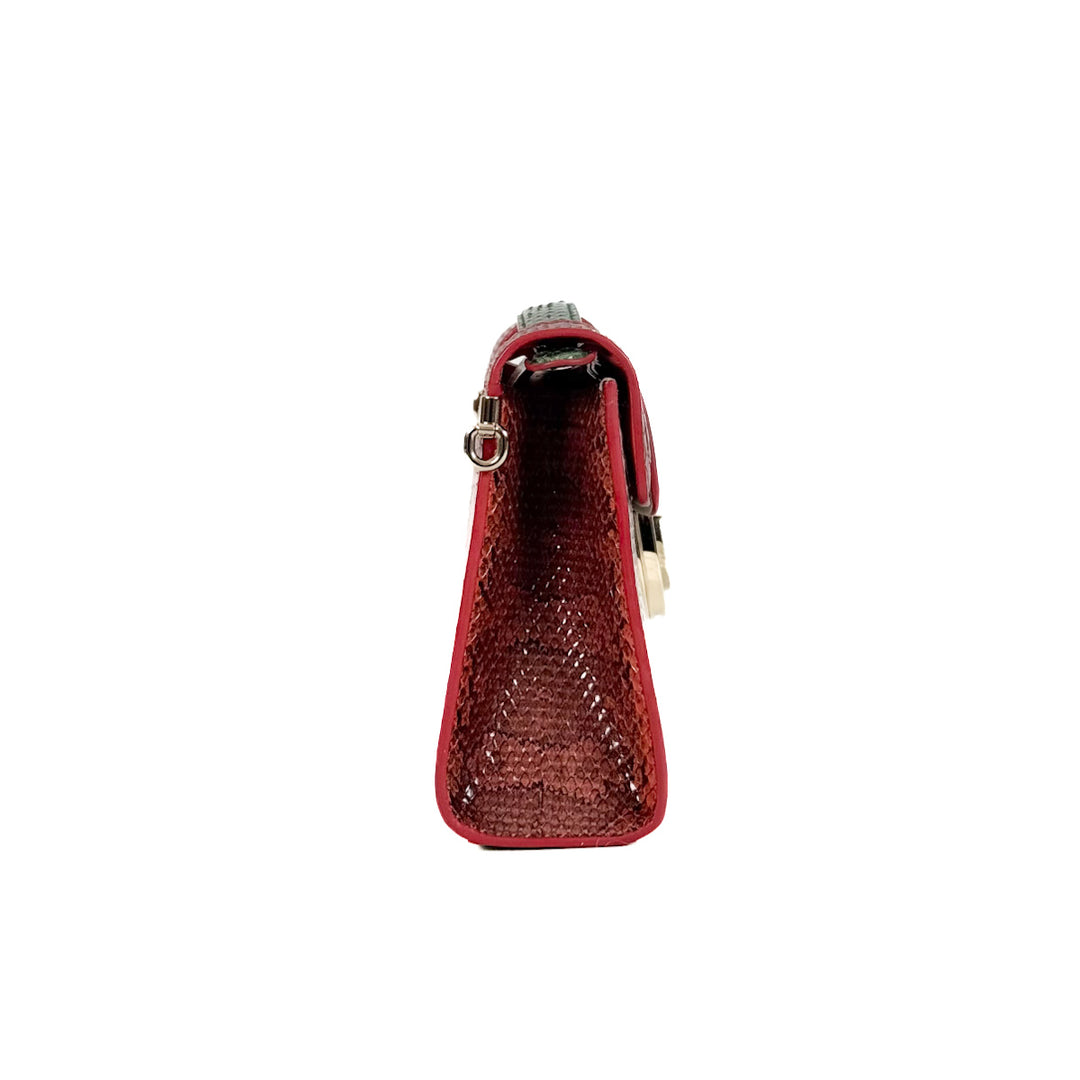 Dior Multicolor Watersnake Leather Diorever Bag