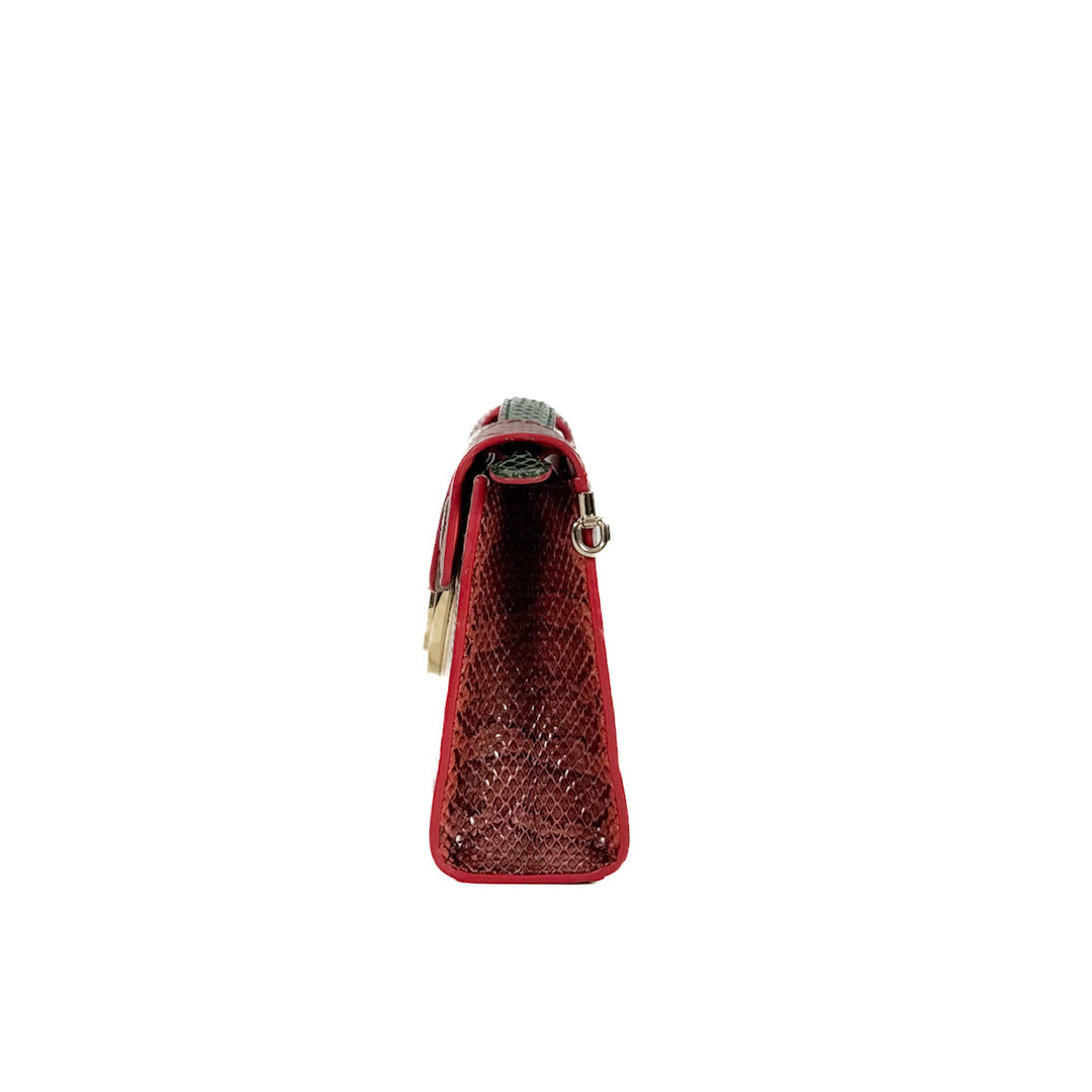 Dior Multicolor Watersnake Leather Diorever Bag