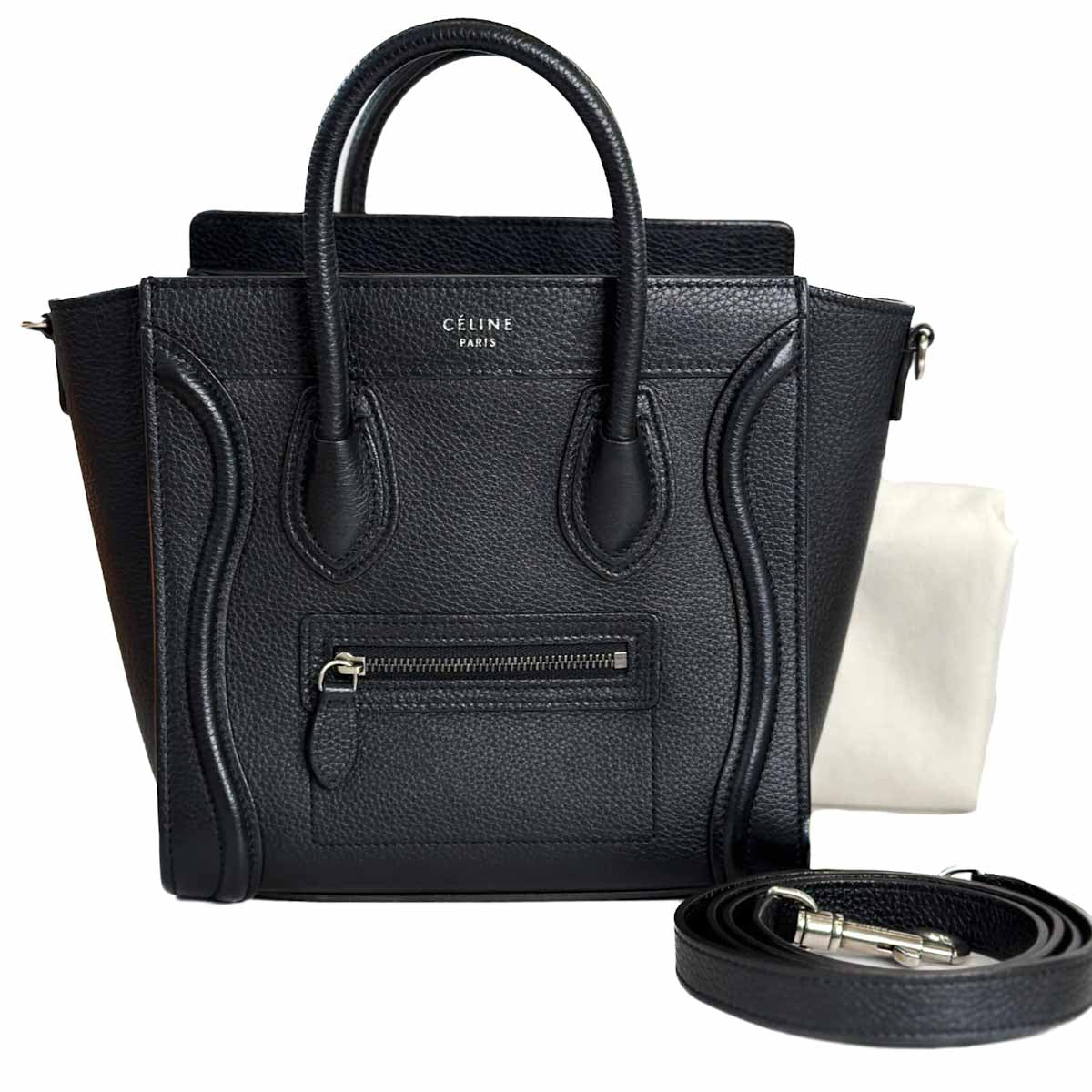 Celine Black Nano Luggage Bag 95% Condition