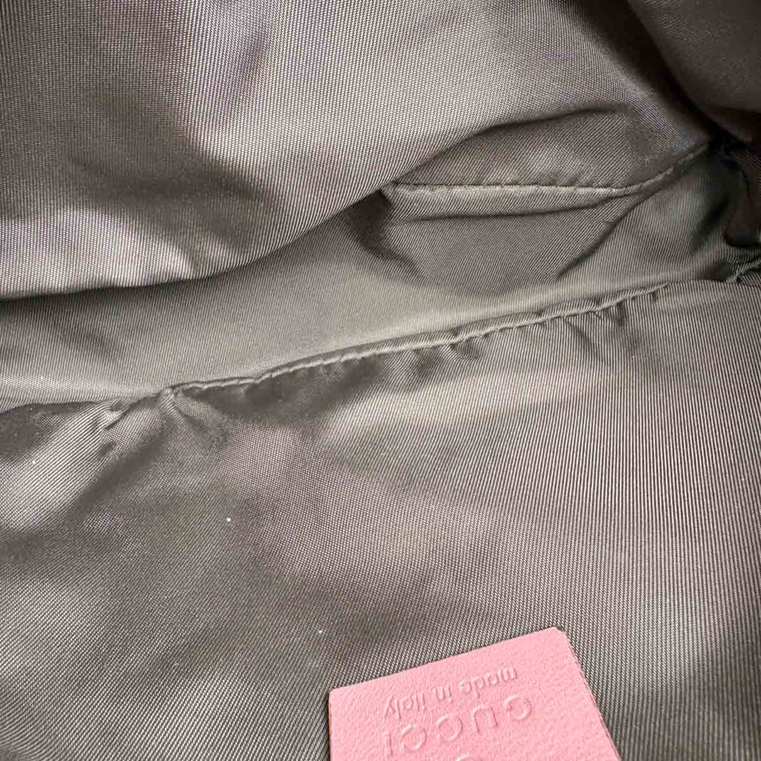 Gucci Beige/Pink GG Canvas Pochette Bag