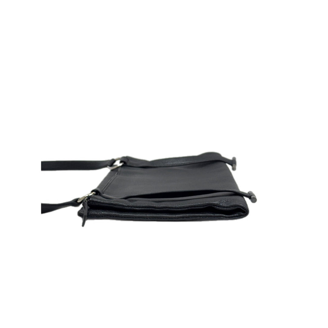 Hermes Black Slide Bag Black Goat Leather