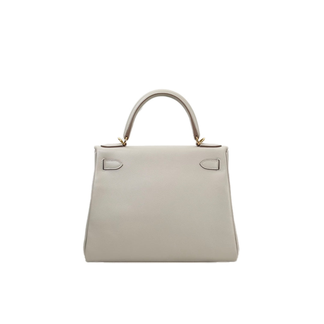 Hermes Kelly 28cm Evercolor Gris Perle