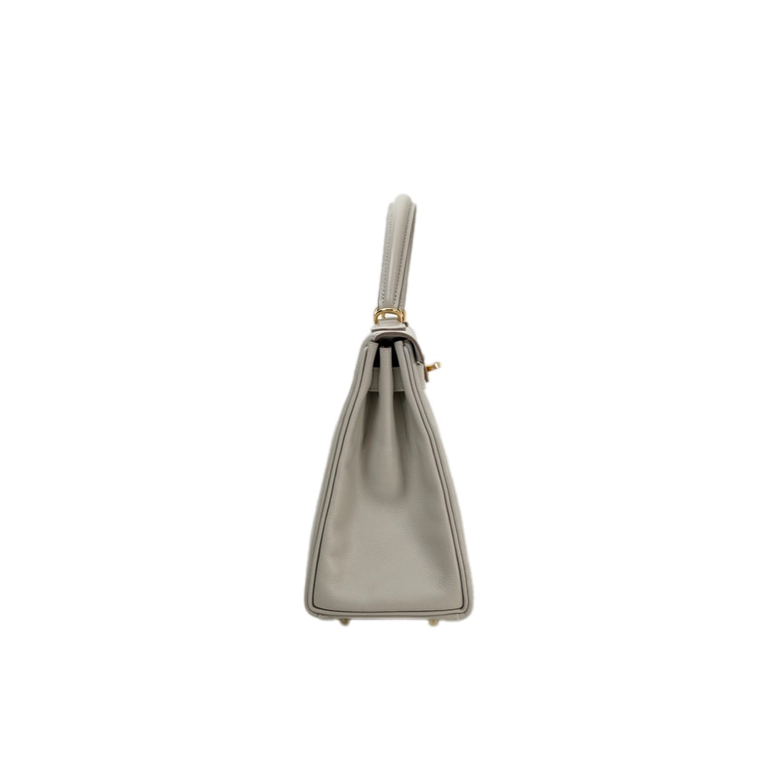 Hermes Kelly 28cm Evercolor Gris Perle