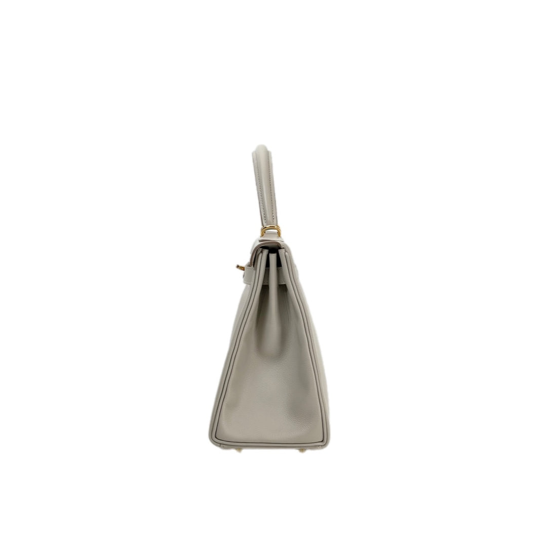 Hermes Kelly 28cm Evercolor Gris Perle