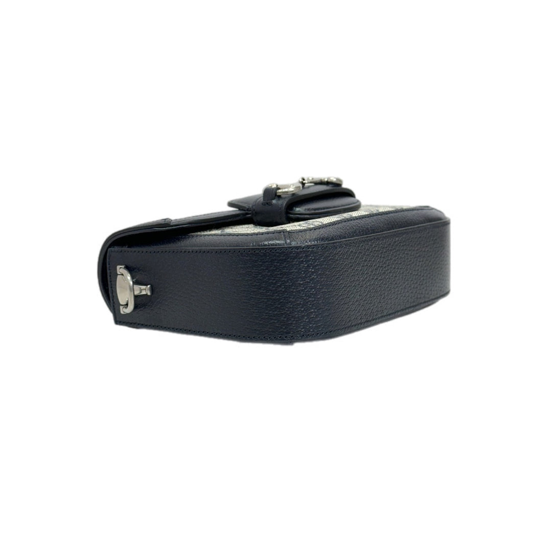 Gucci 1955 Horsebite Mini Black GG Canvas