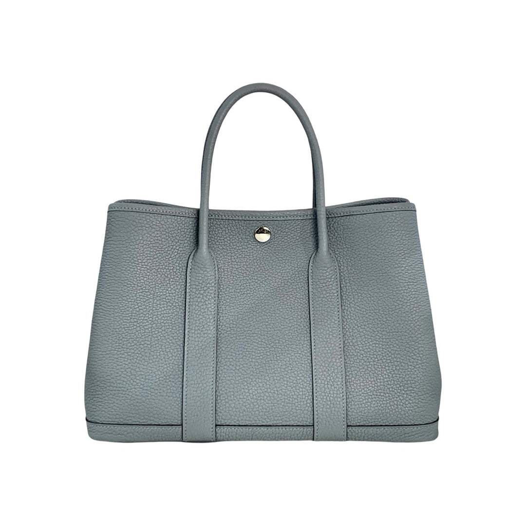 Hermes Garden Party 30cm Bag Blue TC