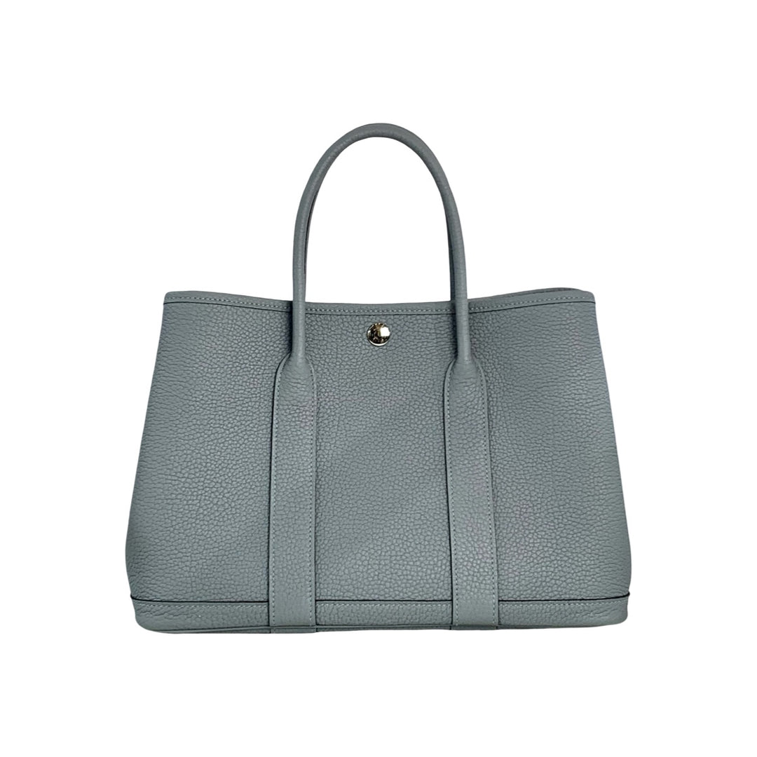 Hermes Garden Party 30cm Bag Blue TC