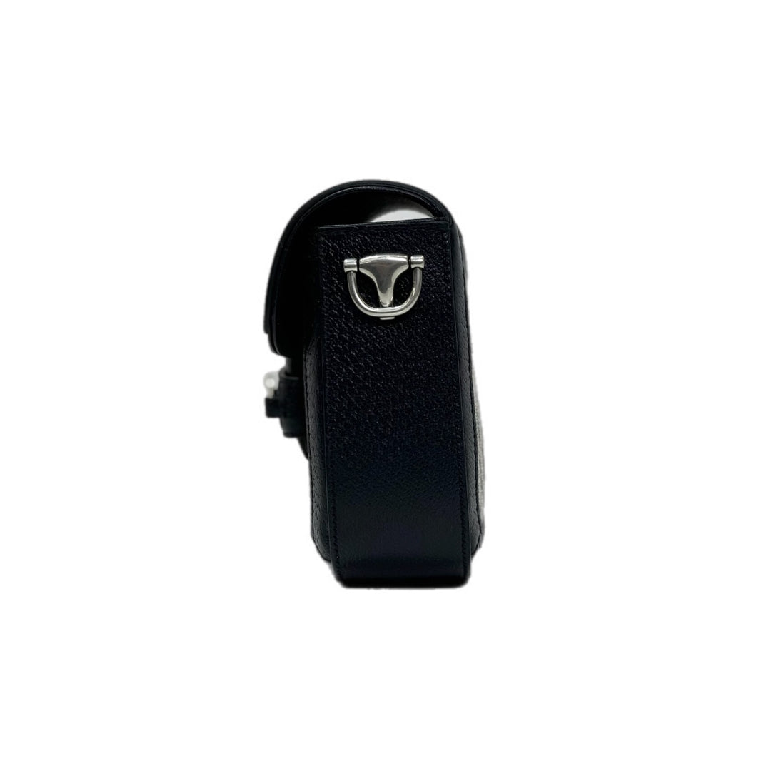 Gucci 1955 Horsebite Mini Black GG Canvas