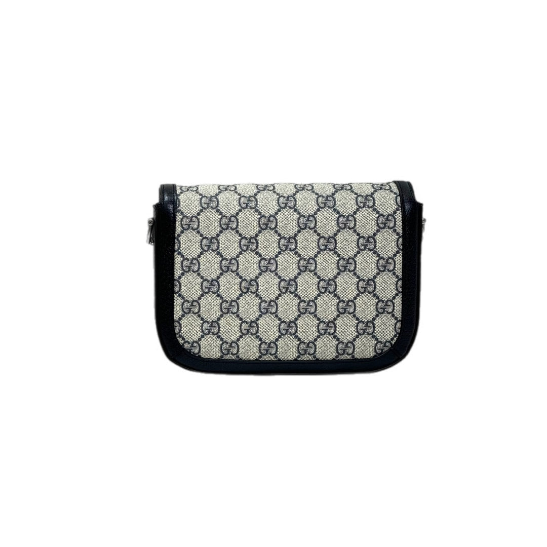 Gucci 1955 Horsebite Mini Black GG Canvas