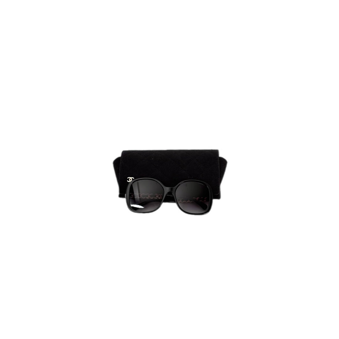 Chanel Black Gold Sunglasses
