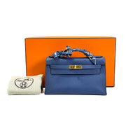 Hermes Blue Mini Kelly Pochette - Jiaxyk