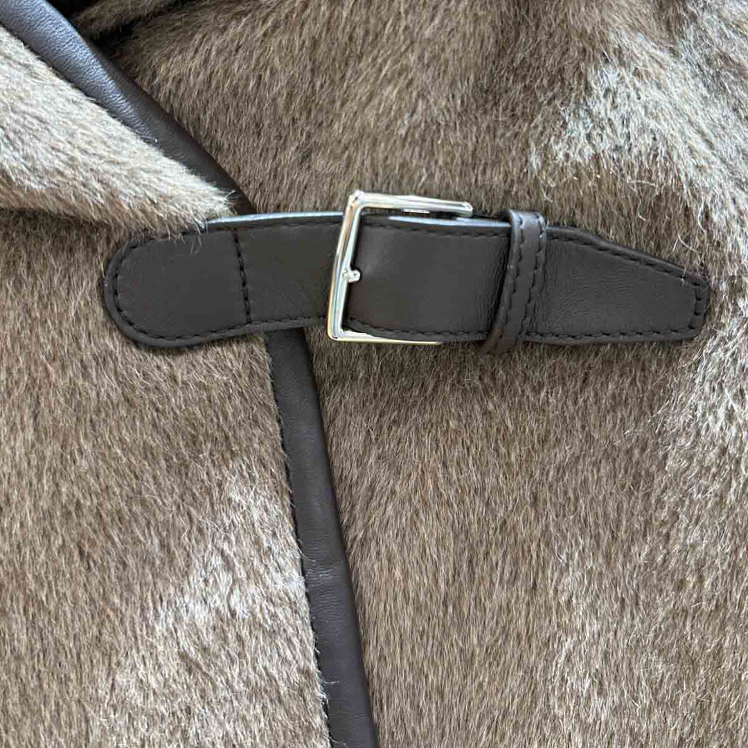 Hermes Gris Aubere  Alpaga Wool Jacket #34