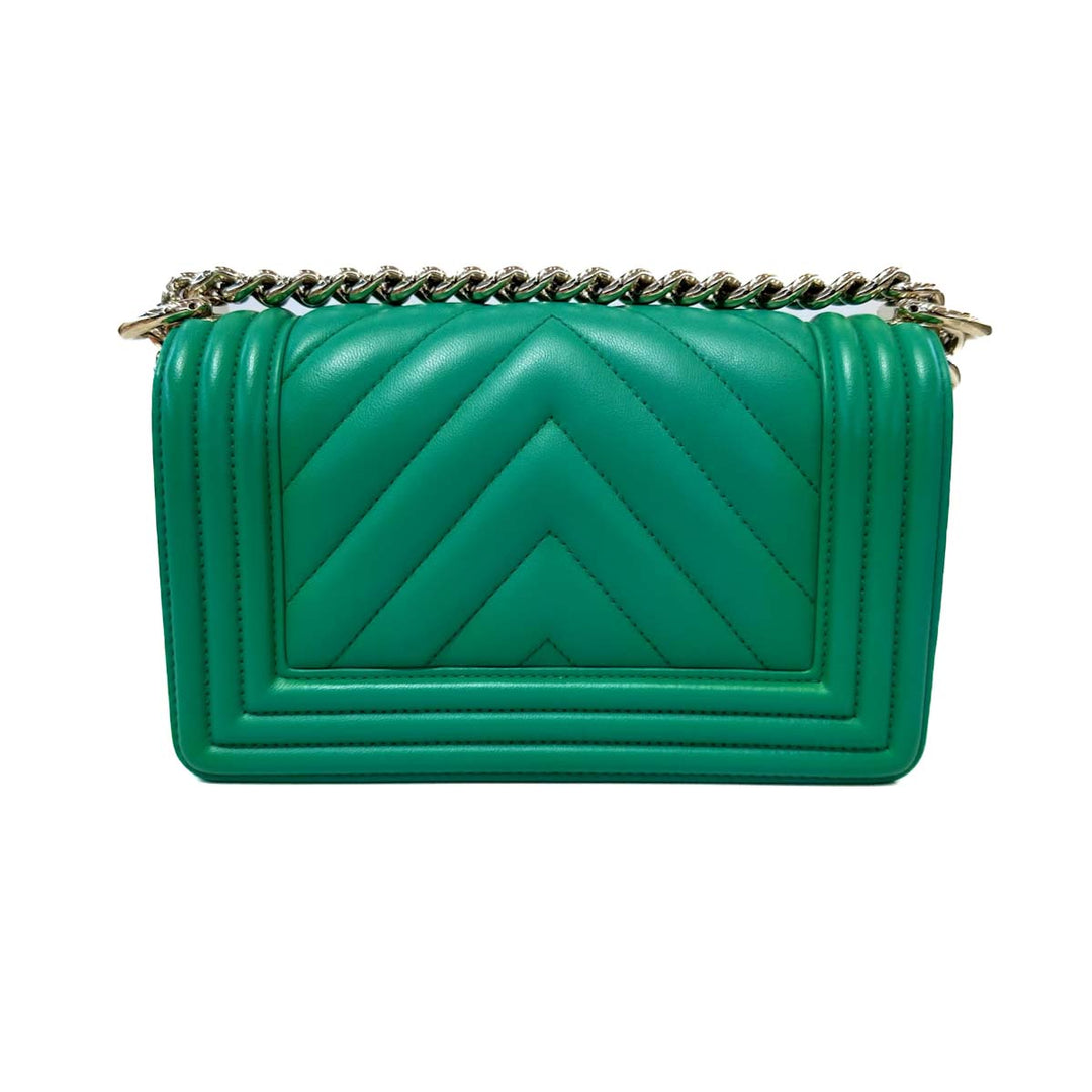 Chanel Small Green Leboy Bag