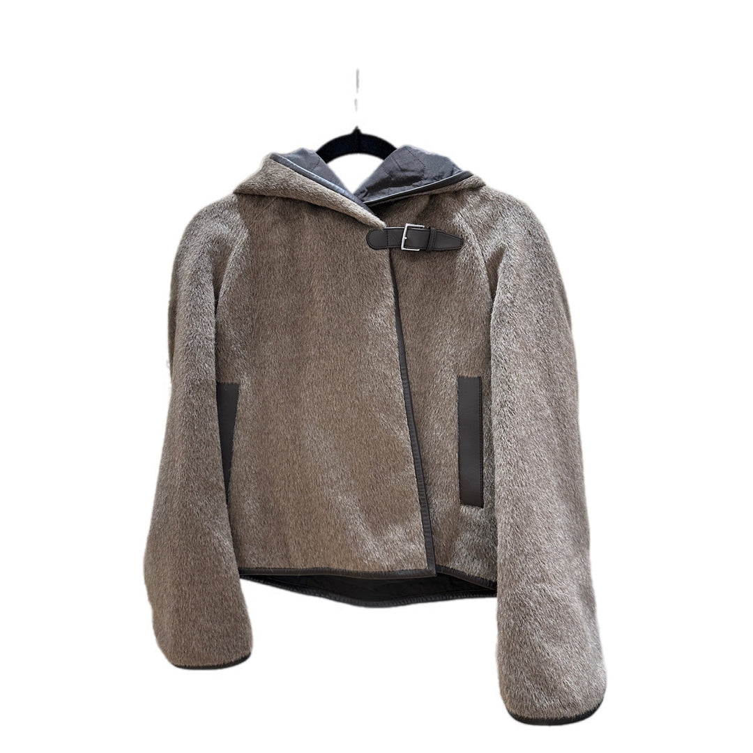 Hermes Gris Aubere  Alpaga Wool Jacket #34
