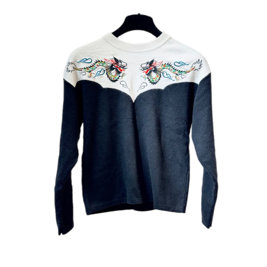Kenzo Dragon Embroidery Sweater Cloth