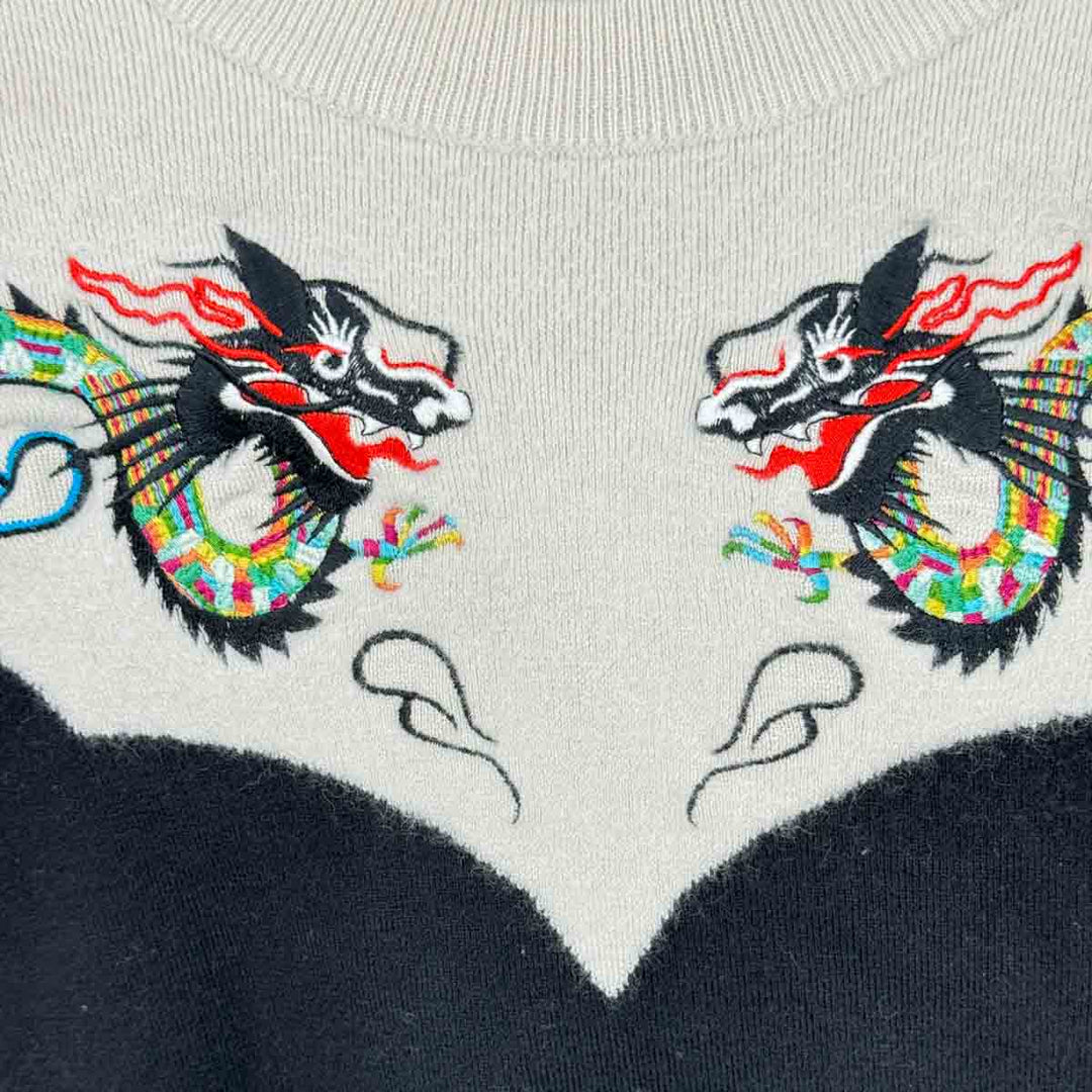 Kenzo Dragon Embroidery Sweater Cloth