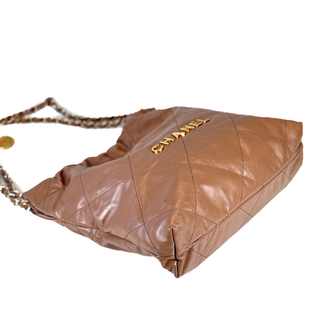 Chanel 22 Small Cream Bag