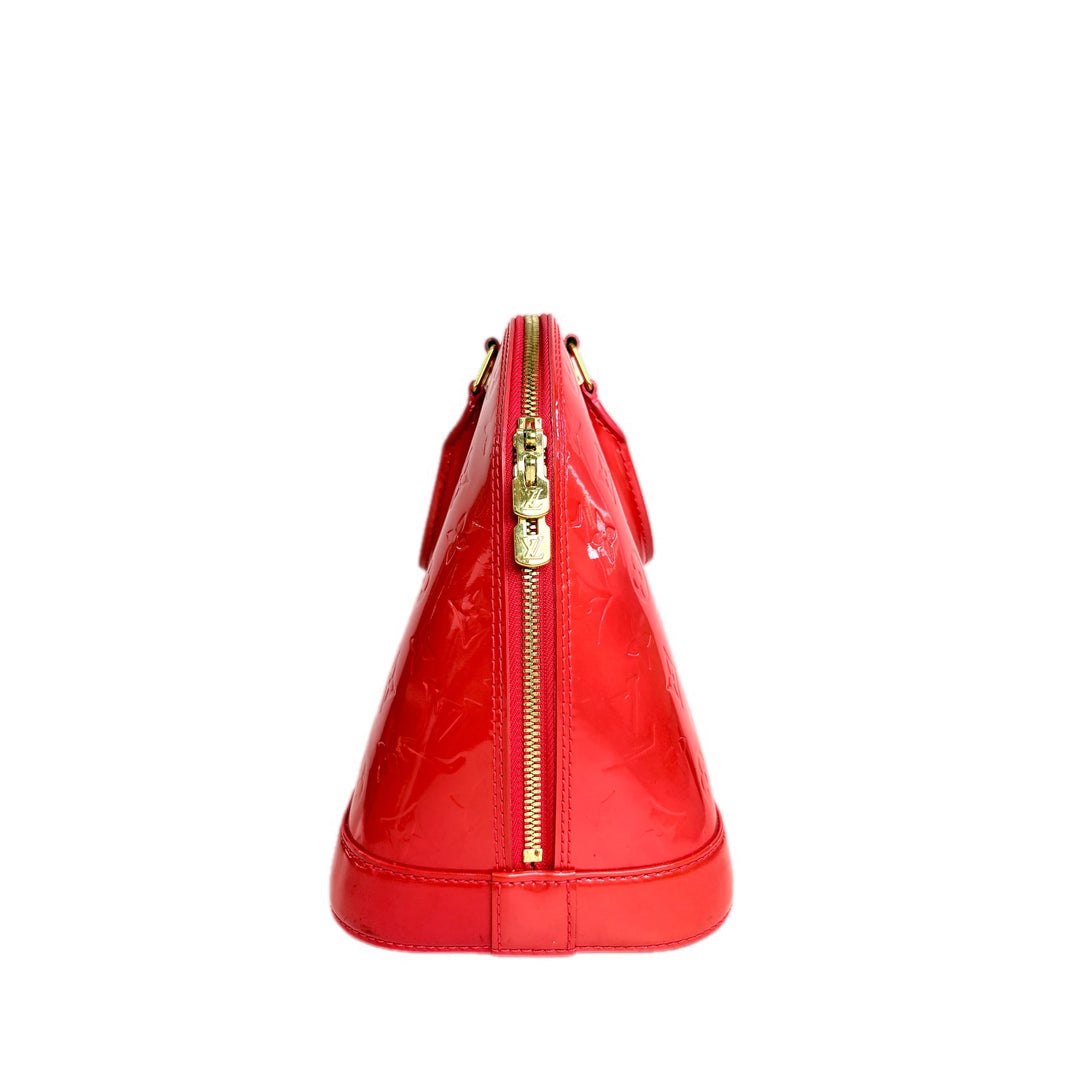 Louis Vuitton Alma Pm Bag Red