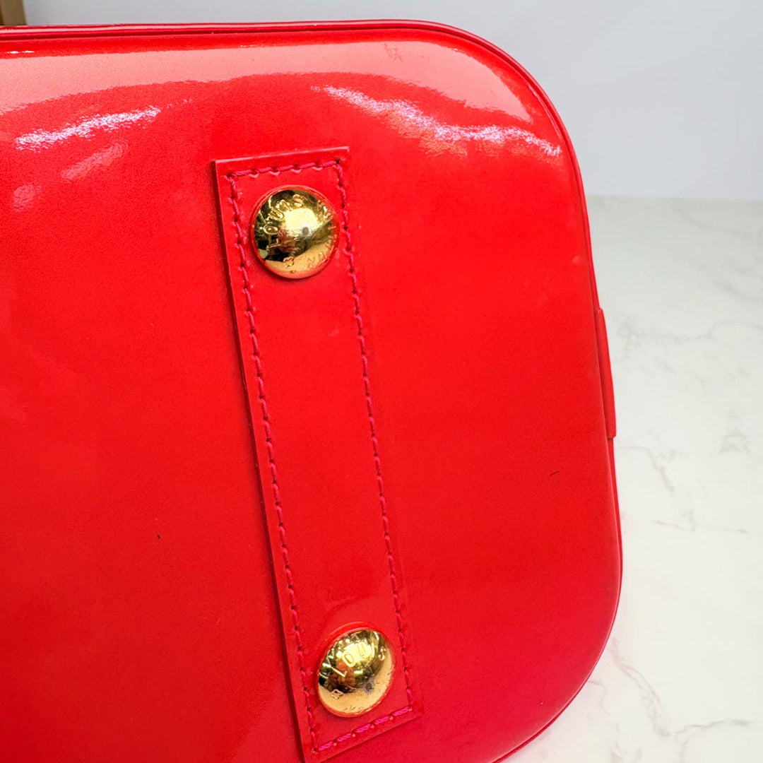 Louis Vuitton Alma Pm Bag Red