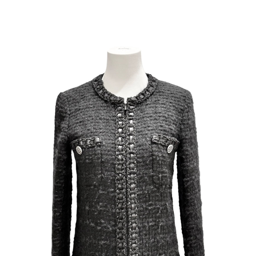 Chanel 16A Black Wool 4 pocket Jacket #34