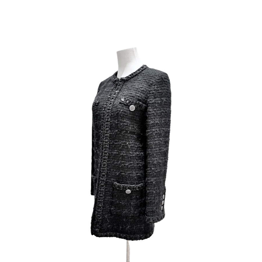 Chanel 16A Black Wool 4 pocket Jacket #34