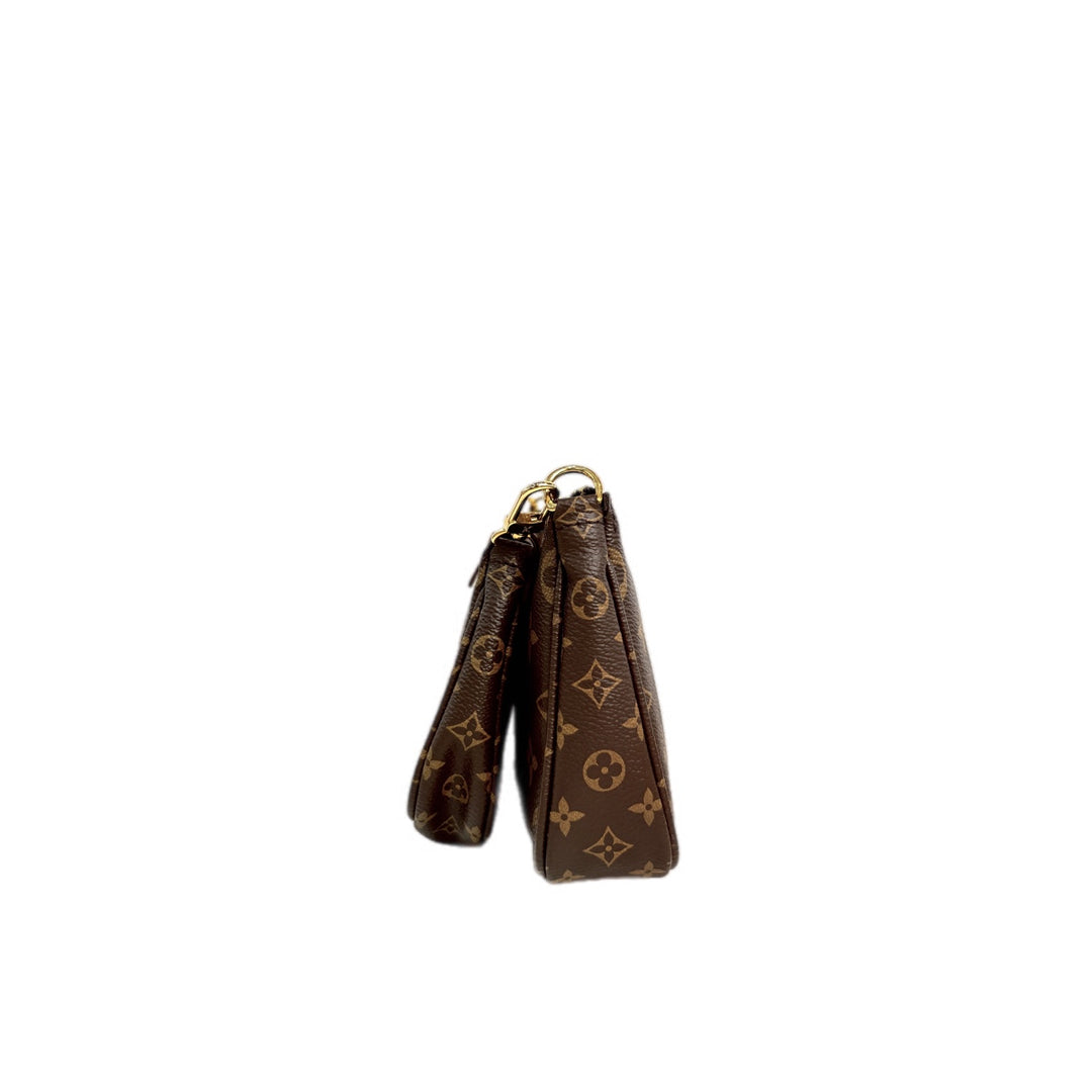Louis Vuitton Pochette Multi Bag with Green Strap