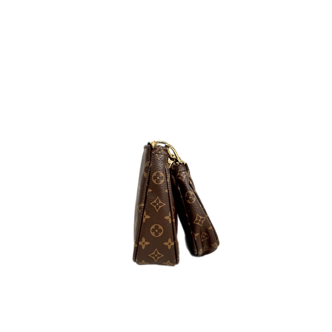 Louis Vuitton Pochette Multi Bag with Green Strap