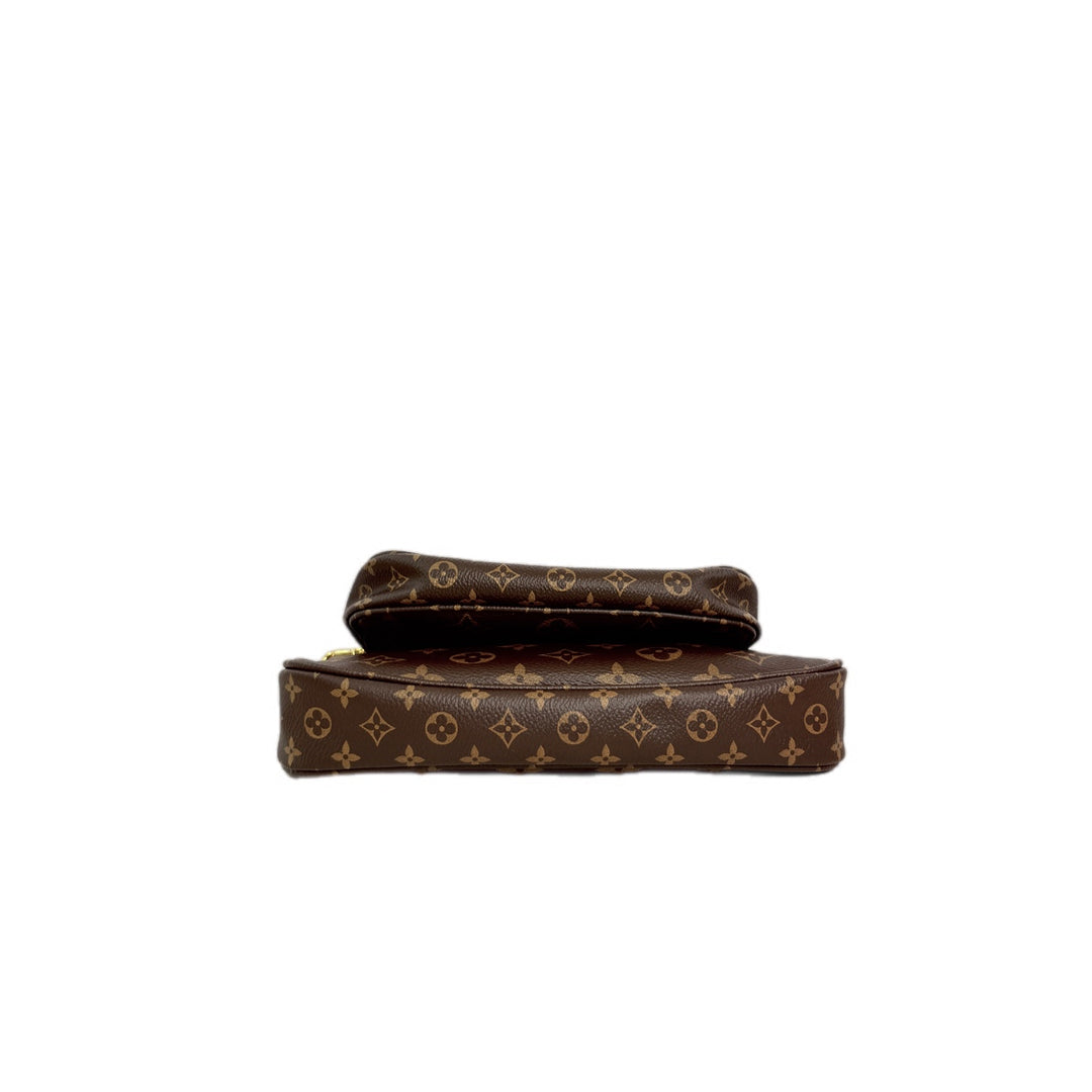 Louis Vuitton Pochette Multi Bag with Green Strap