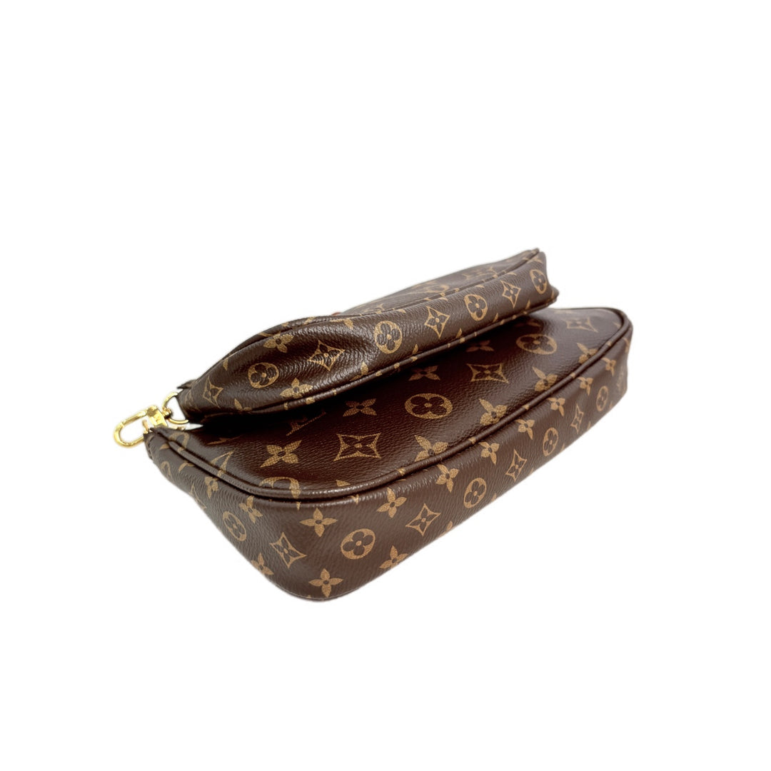 Louis Vuitton Pochette Multi Bag with Green Strap