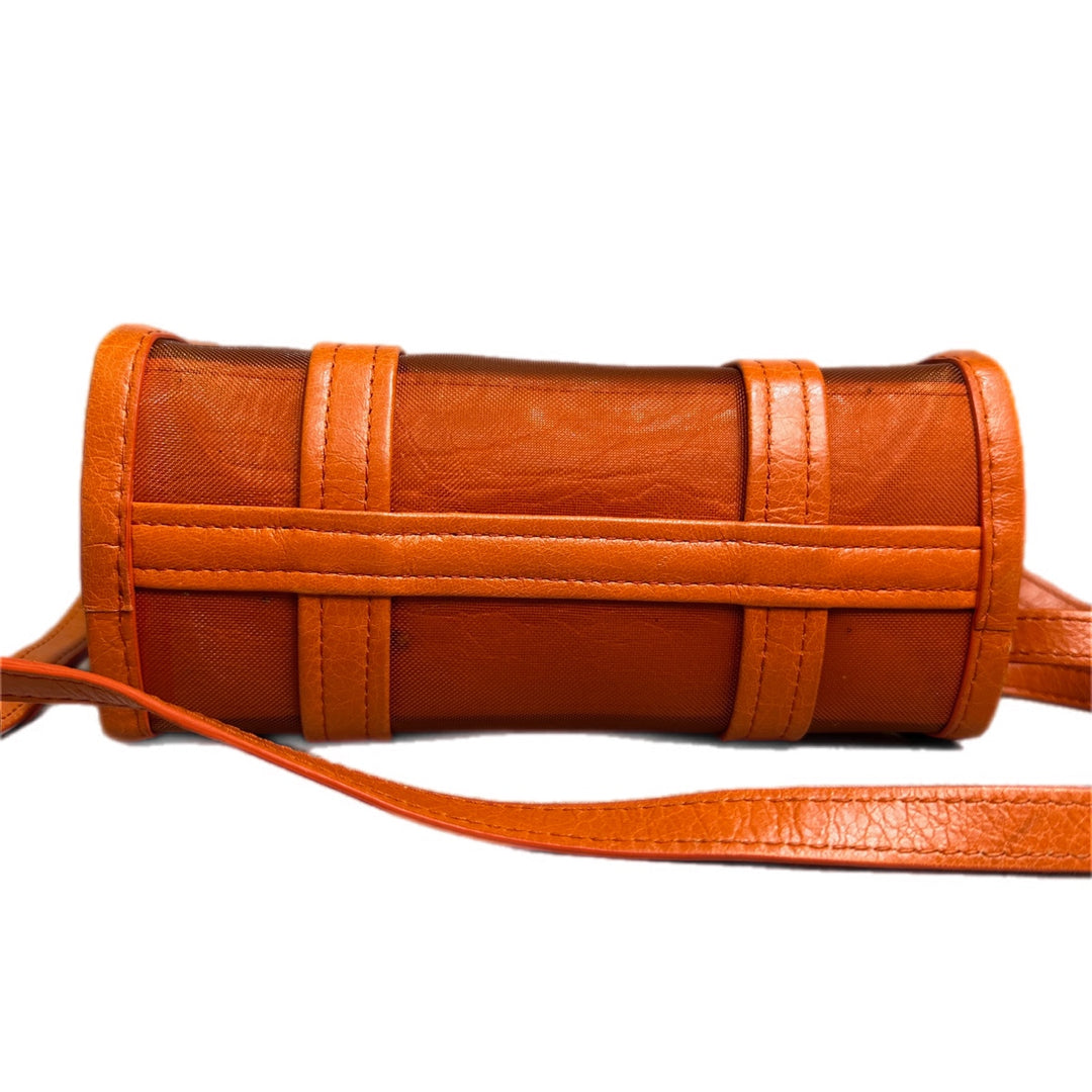 Balenciaga Orange Plastic Tote Bag
