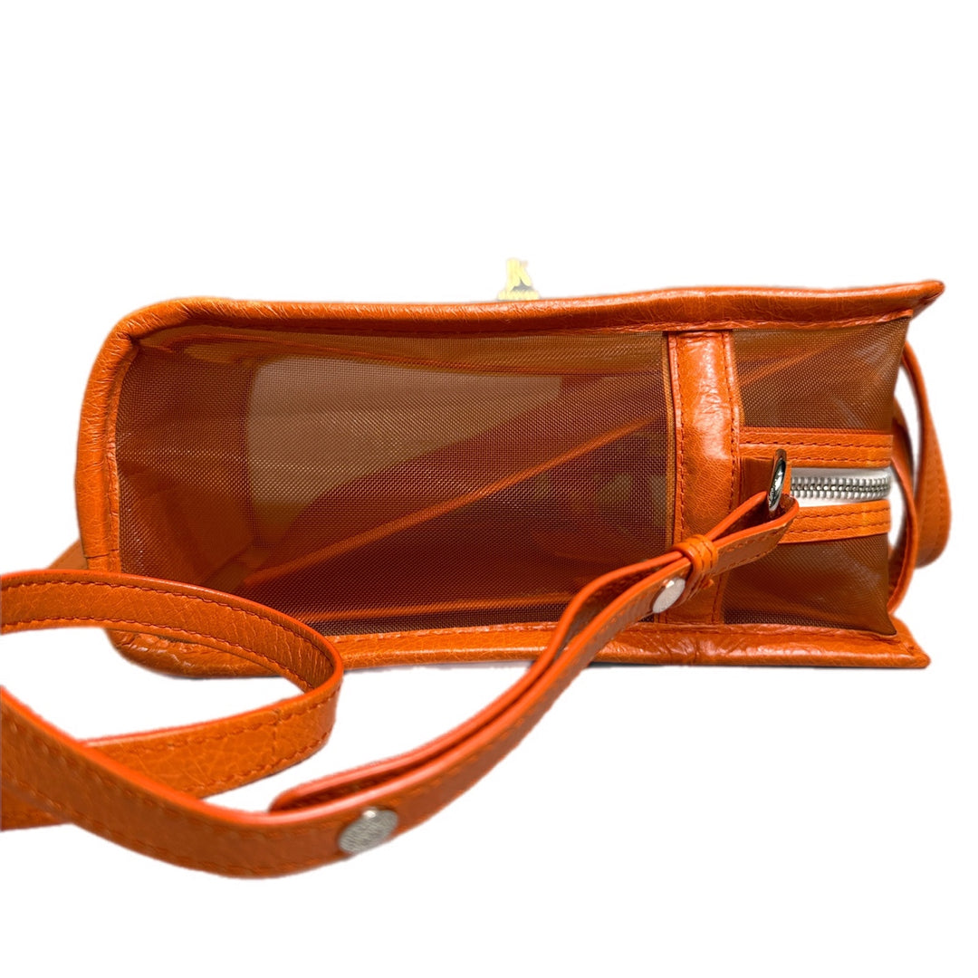 Balenciaga Orange Plastic Tote Bag