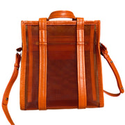 Balenciaga Orange Plastic Tote Bag