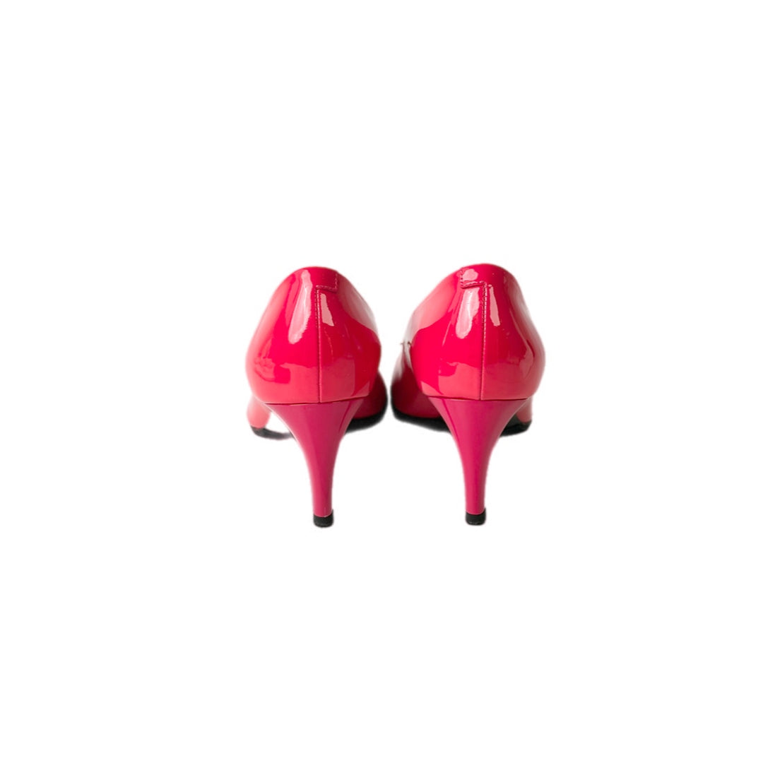 Roger Vivier Trompette Pink Patent Shoes #36.5