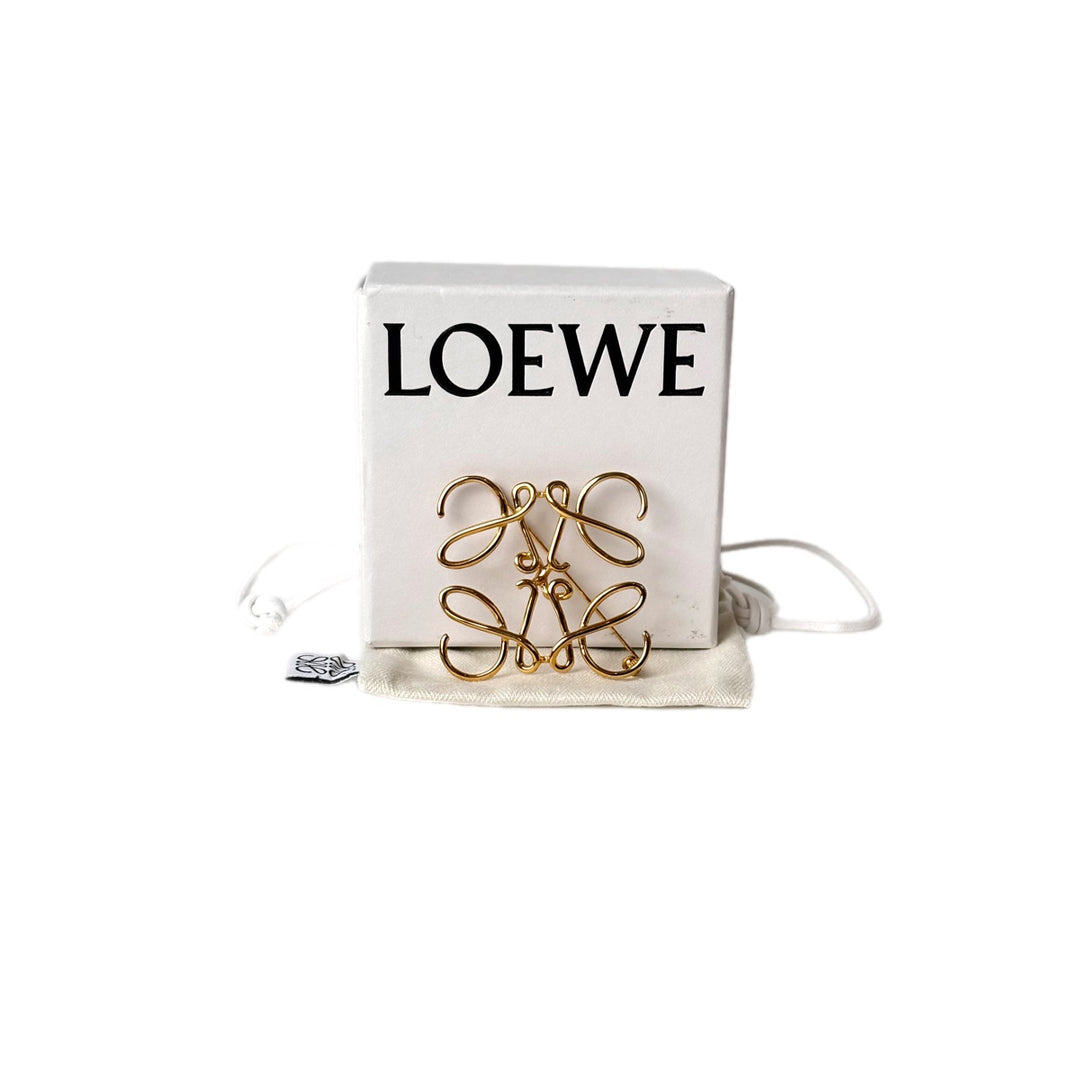 Loewe Gold color Anagram Brooch