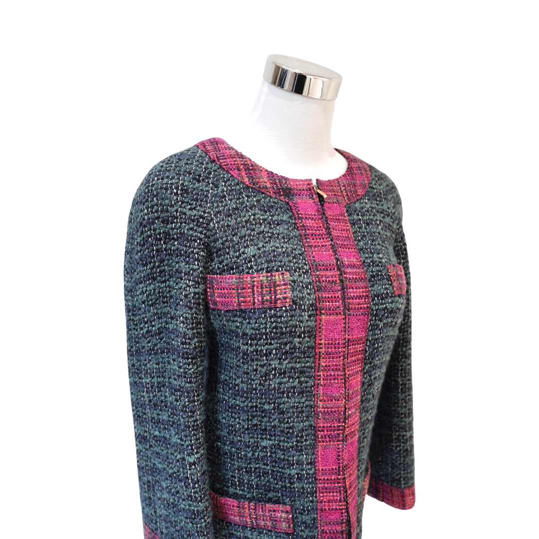 Chanel 18A Hamburg Wool Tweed Jacket #34 No Belt