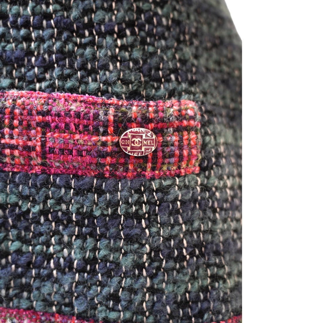 Chanel 18A Hamburg Wool Tweed Jacket #34 No Belt