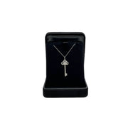 Tiffany Fleur De Lis Diamond Necklace Pt950