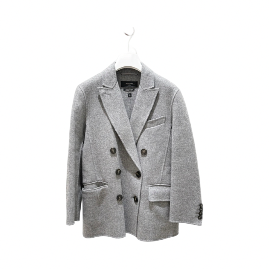 Maxmara Weekend Gray Cashmere Blazer