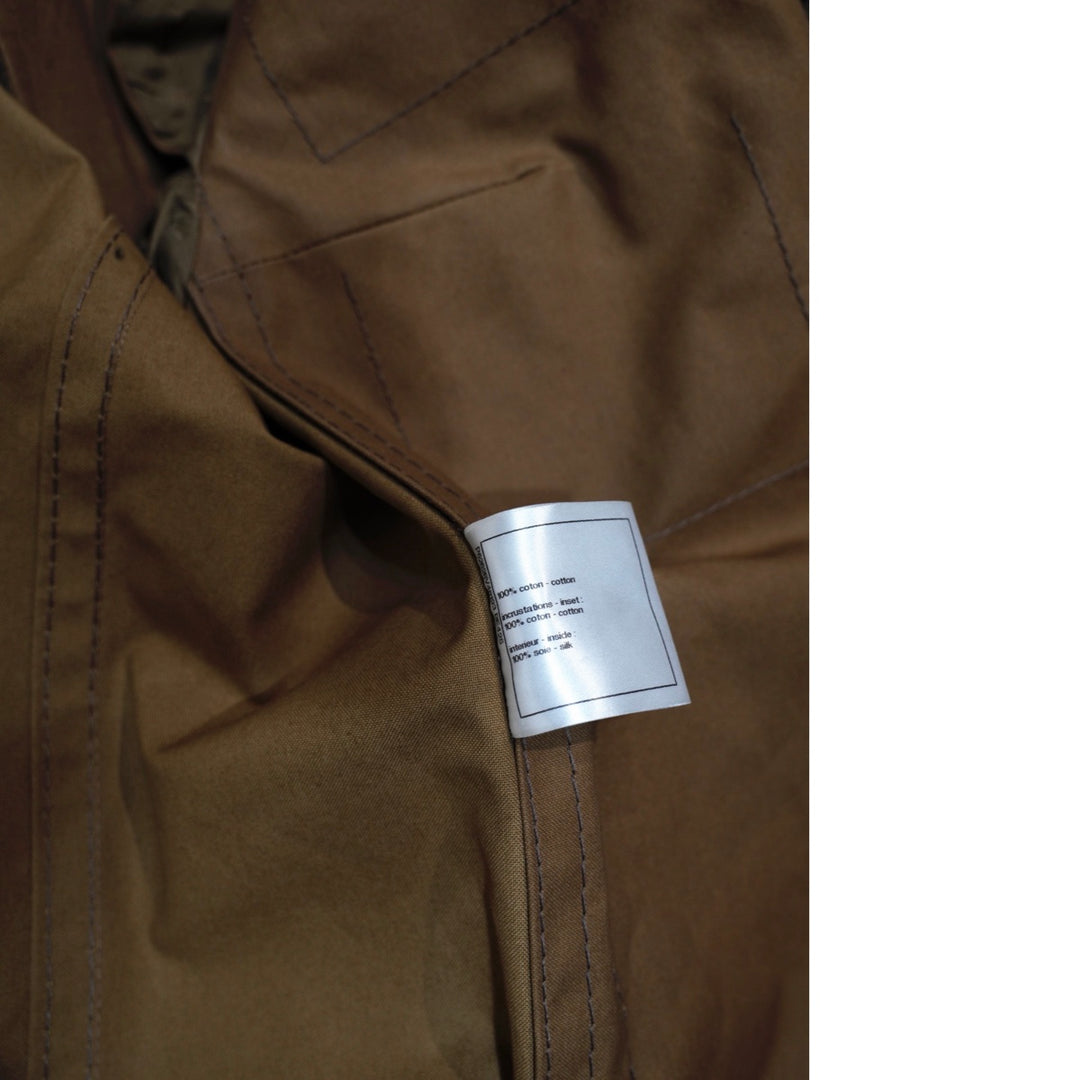 Chanel 20C Runway Multipocket Bronze Cotton Jacket #34