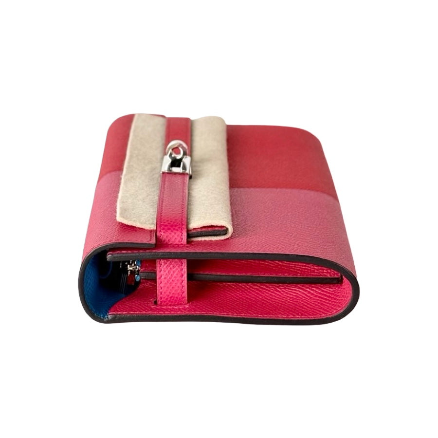 Hermes Kelly To Go Bag Epsom Pink/Red/Blue Triple Color