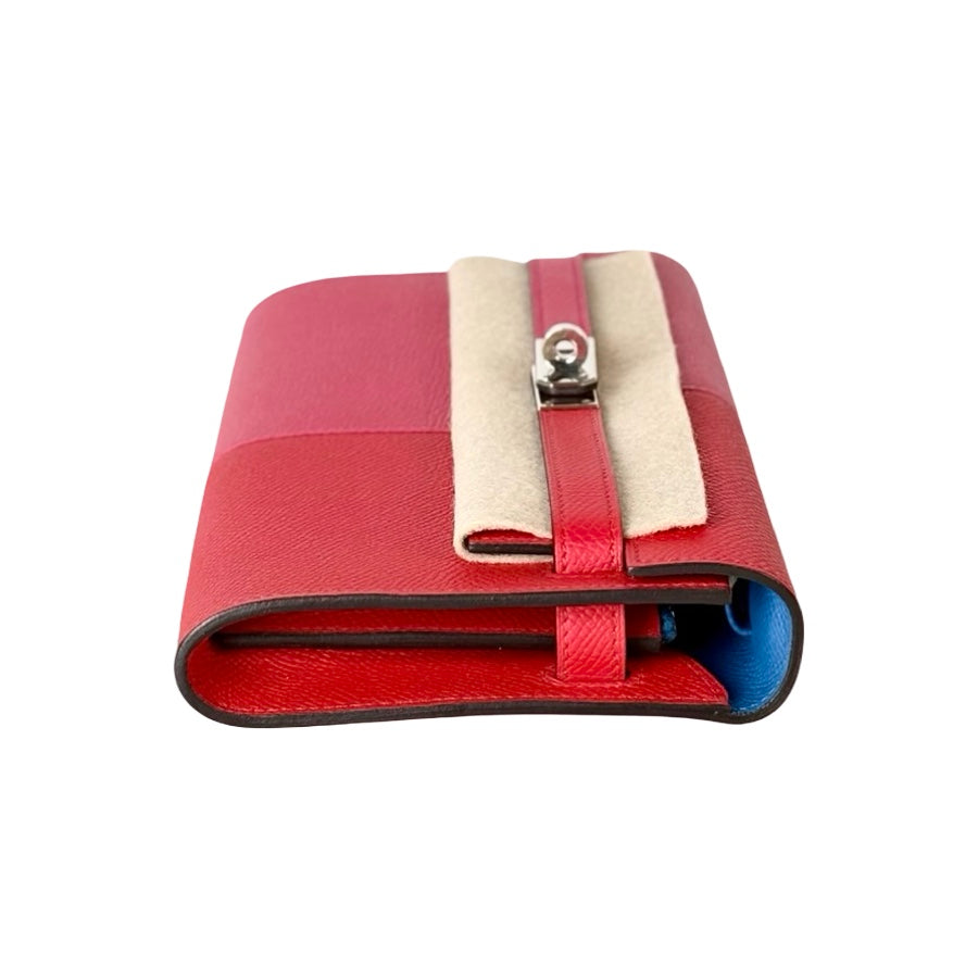 Hermes Kelly To Go Bag Epsom Pink/Red/Blue Triple Color