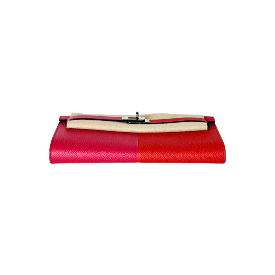 Hermes Kelly To Go Bag Epsom Pink/Red/Blue Triple Color