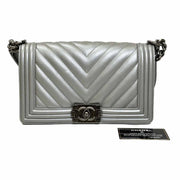 Chanel Medium Silver Leboy Bag - Jiaxyk