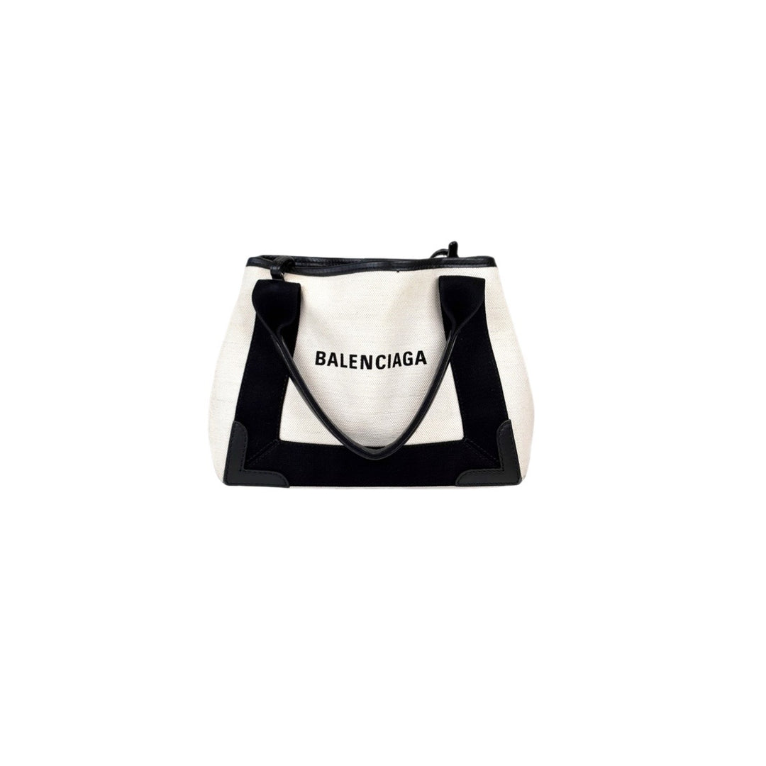 Balenciaga Cabas Canvas Tote Bag