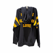 Gucci Hooded Graphic Sweatshirt Black#M